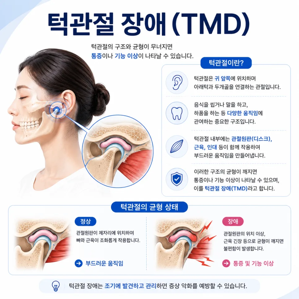 턱에서 소리가 난다면, 송도 턱관절 장애의 원인과 관리 관련 사진 2