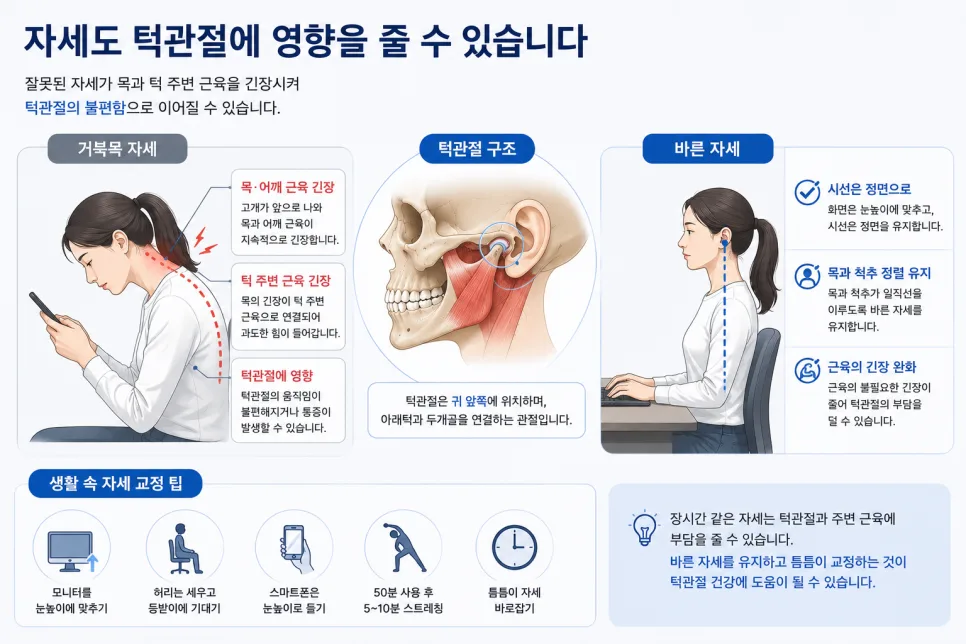 턱에서 소리가 난다면, 송도 턱관절 장애의 원인과 관리 관련 사진 4