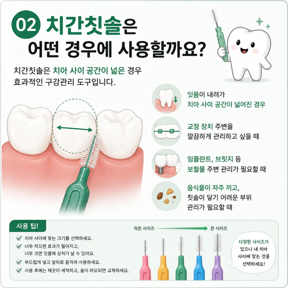 테크노파크역치과 치실과 치간칫솔의 차이와 선택 기준 관련 사진 3