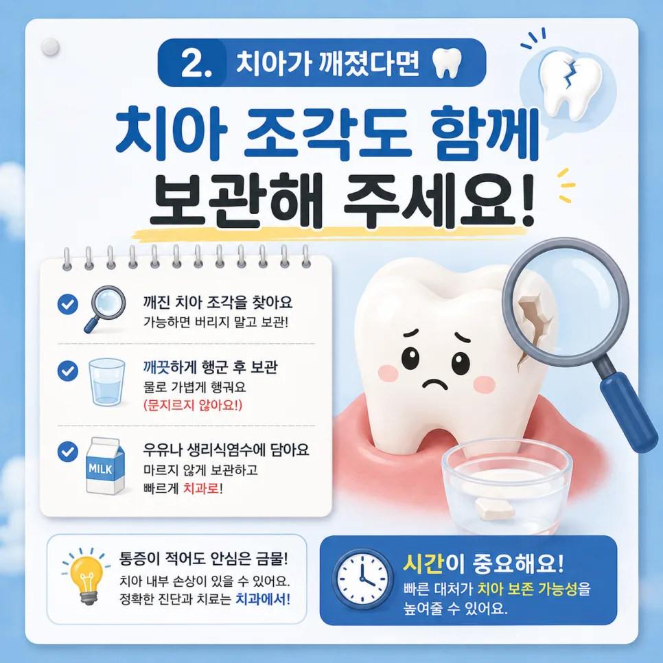 인천송도치과 치아 외상 응급처치, 다쳤을 때 대처 순서 관련 사진 3